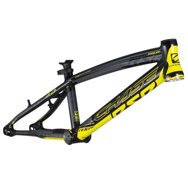 Chase RSP4.0 Alloy BMX Bike Frame-Black/Neon Yellow - 2