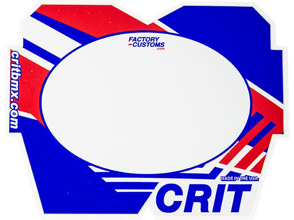 Crit Color Blocks Number Plate - 1