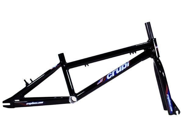 Crupi Pit Bike Frame/Fork Kit-Black - 1