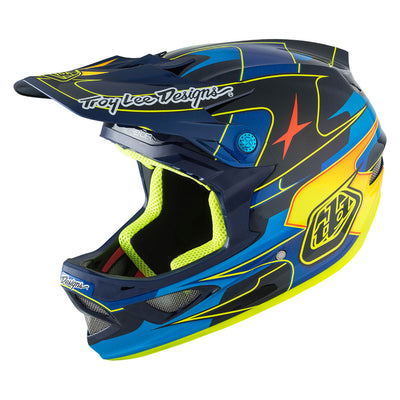 Troy Lee D3 Carbon MIPS Helmet-Render Blue