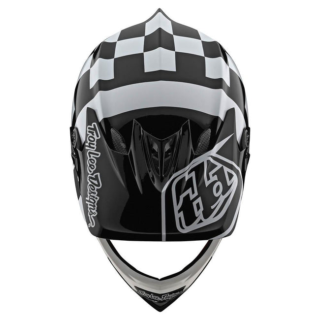 Troy Lee Designs D3 Fiberlite BMX Race Helmet-Raceshop White/Black - 5