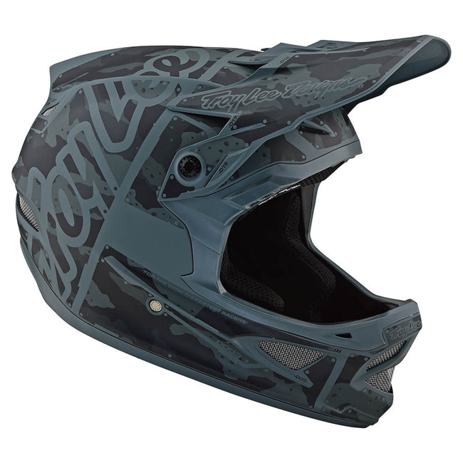 Troy Lee Designs D3 Fiberlite Factory Camo Helmet-Green - 1