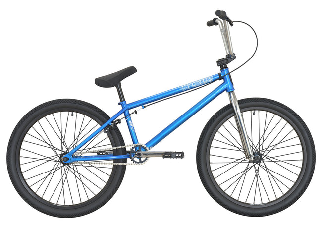 DK Cygnus 24 BMX Bike-Blue/Chrome - 1