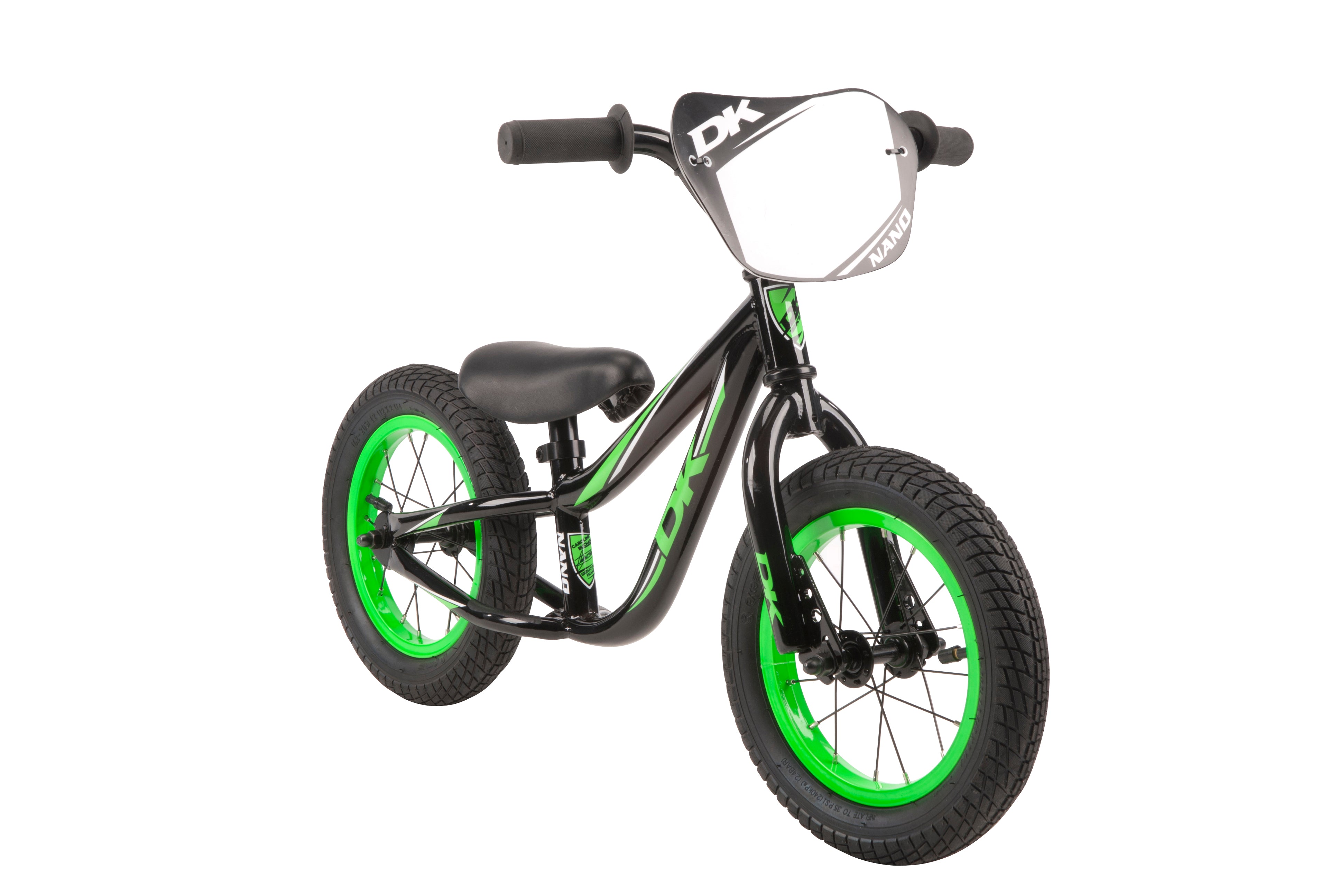 DK Nano Balance Push Bike Black Green