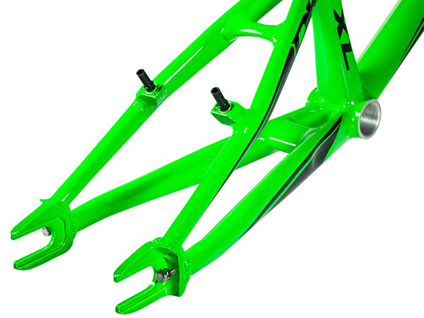 DK Professional V2 BMX Race Frame 20mm-Neon Green at J&R Bicycles