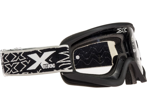 X-Brand Flat Out Goggles-Matte Black/Clear - 1