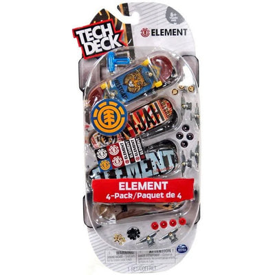 Tech Deck Mini Skateboard-Element Series 2-4 Pack