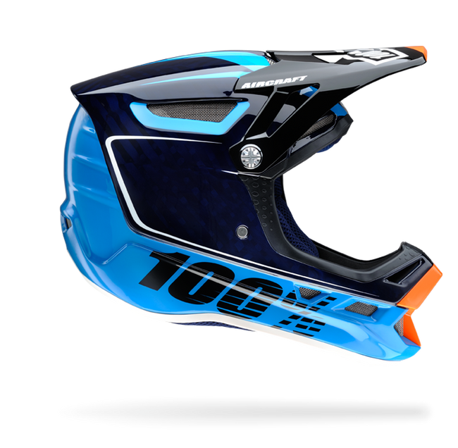 100% Aircraft Downhill Helmet-Bi-Turbo Blue - 1