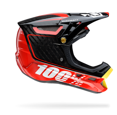 100% Aircraft Downhill Helmet-Bi-Turbo Red