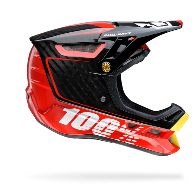 100% Aircraft Downhill Helmet-Bi-Turbo Red - 1
