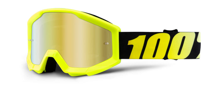 100% Strata Jr Goggles-Neon Yellow - 1