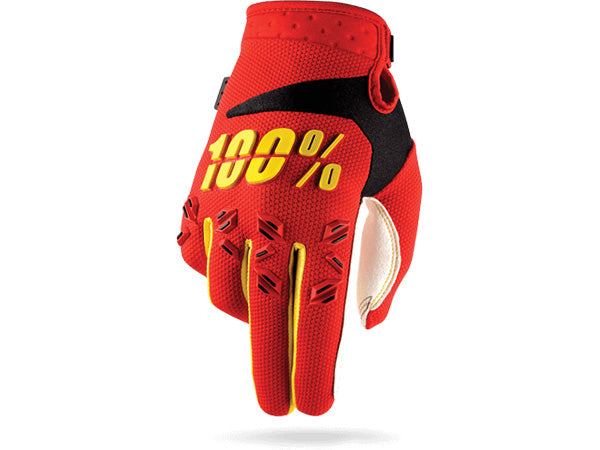 100% Airmatic BMX Race Gloves-Red - 1