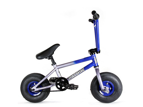 Fat Boy Mini BMX Bike The Assault Gray Blue at J R Bicycles J R Bicycles Inc