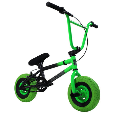 Fat Boy Mini BMX Bike The Assault Pro-Black/Neon Green