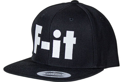 Fit Snapback Big F-IT Hat-Black