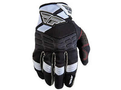 Fly Racing 2013 F-16 Gloves-Black/White-Adult X-Small (7)