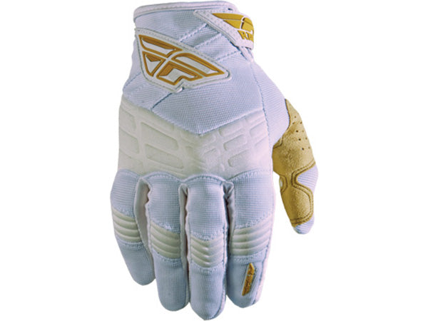 Fly Racing 2013 F-16 Gloves-White/Gold - 1