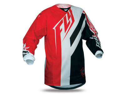 Fly Racing 2014 Kinetic Mesh BMX Race Jersey-Red/Black