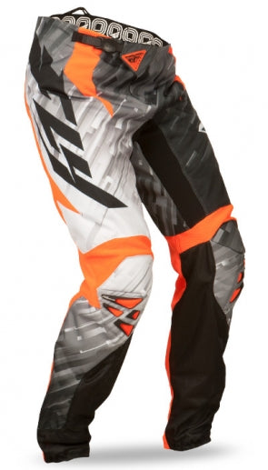 Fly Racing 2015 Glitch Bicycle Race Pants-Black/White/Orange