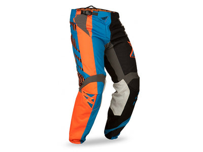 Fly Racing 2015 Kinetic Division Race Pants-Black/Blue/Orange