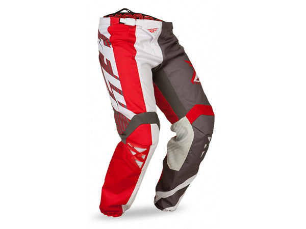 Fly Racing 2015 Kinetic Division Race Pants-Red/Gray/White - 1