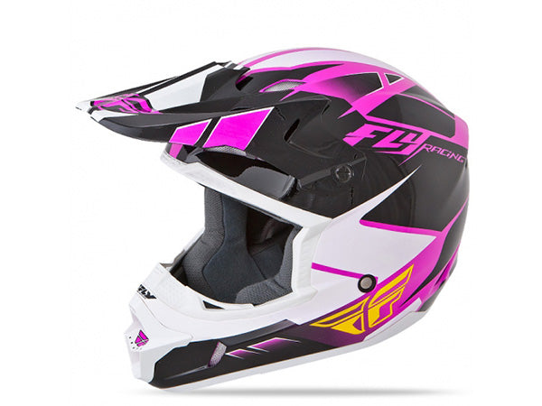 Fly Racing Kinetic Impulse Helmet-Pink/Black/White - 1