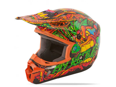 Fly Racing Kinetic Jungle Helmet-Orange/Green