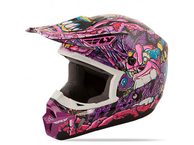 Fly Racing Kinetic Jungle Helmet-Purple/Pink