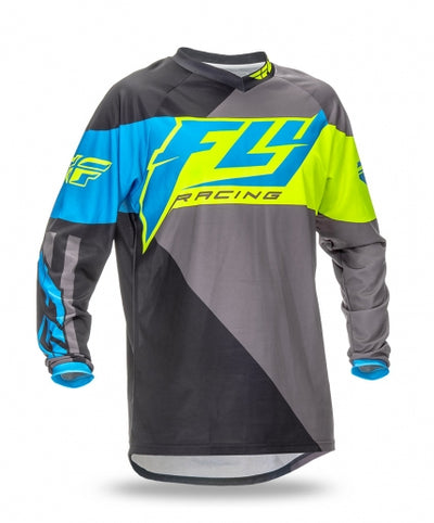 Fly Racing 2016 F-16 BMX Race Jersey-Blue/Hi-Vis