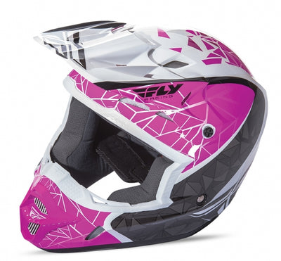 Fly 2018 Kinetic Crux Helmet-Pink/Black/White
