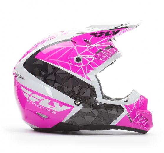 Fly 2018 Kinetic Crux Helmet-Pink/Black/White - 4