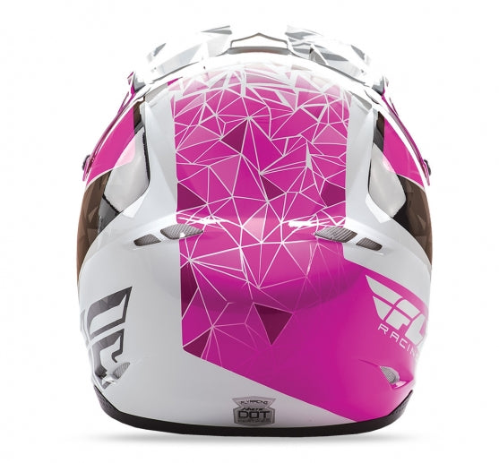 Fly 2018 Kinetic Crux Helmet-Pink/Black/White - 3