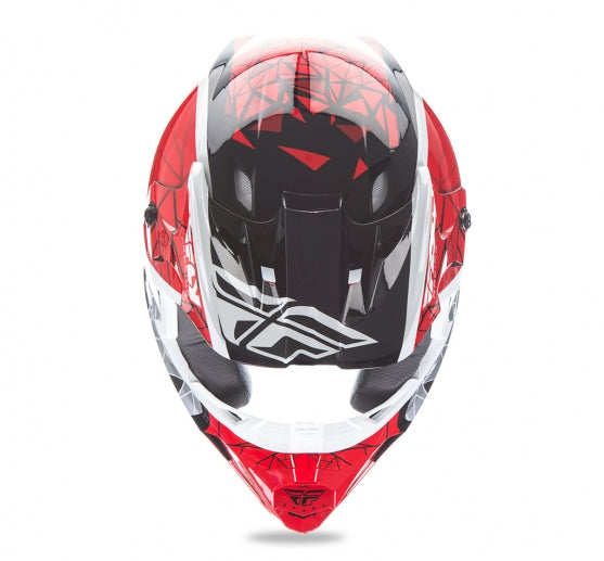 Fly 2018 Kinetic Crux Helmet-Red/Black/White - 4