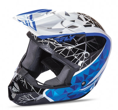 Fly 2018 Kinetic Crux Helmet-White/Black/Blue