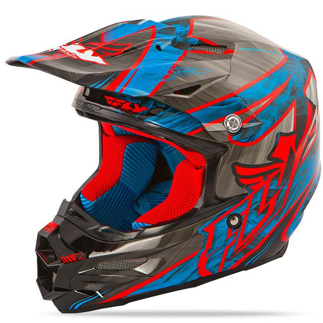 Fly Racing F2 Carbon Acetylene Helmet - Red/Blue - 1