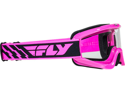 Fly Racing Focus Goggle-Adult-Pink-Clear Lens