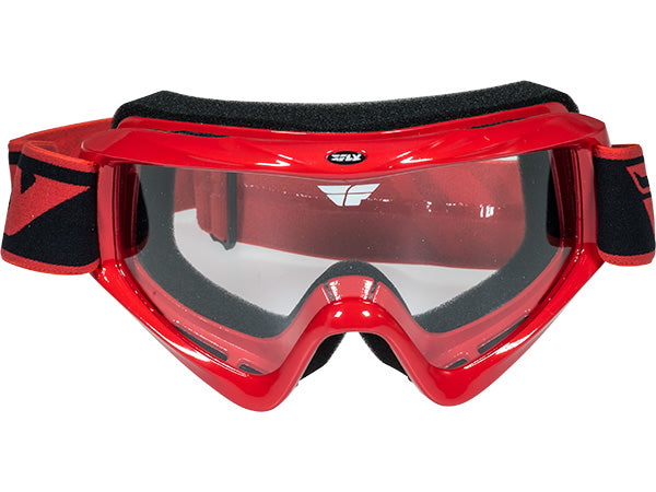 Fly Racing Focus Goggle-Adult-Red-Clear Lens - 2