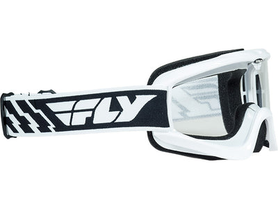 Fly Racing Focus Goggle-Adult-White-Clear Lens