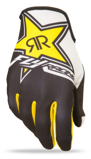 Fly Racing Lite BMX Race Gloves-Rockstar Yellow/Black - 1