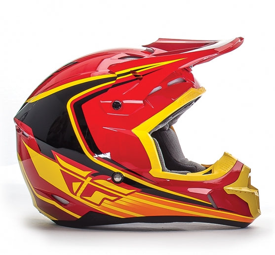 Fly Racing 2016 Kinetic Fullspeed Helmet-Red/Black/Yellow - 1