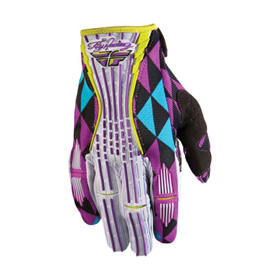 Fly Racing Kinetic Ladies BMX Race Gloves-Purple