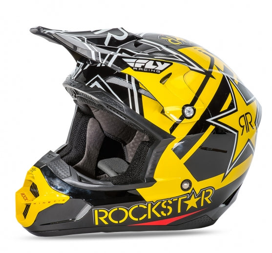 Fly Racing 2016 Kinetic Pro Rockstar Helmet-Yellow/Black - 1