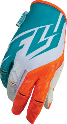 Fly Racing 2015 Kinetic Gloves-Teal/Orange - 1