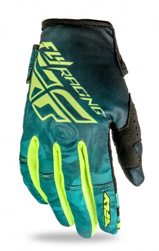 Fly Racing 2016 Kinetic Ladies Gloves-Teal/Hi-Vis