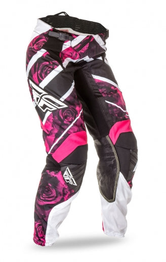 Fly Racing 2016 Kinetic Ladies Pants-Pink/White - 1
