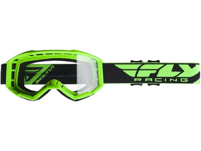 Fly Racing 2019 Focus Goggles w/ Clear Lens-Green/Clear