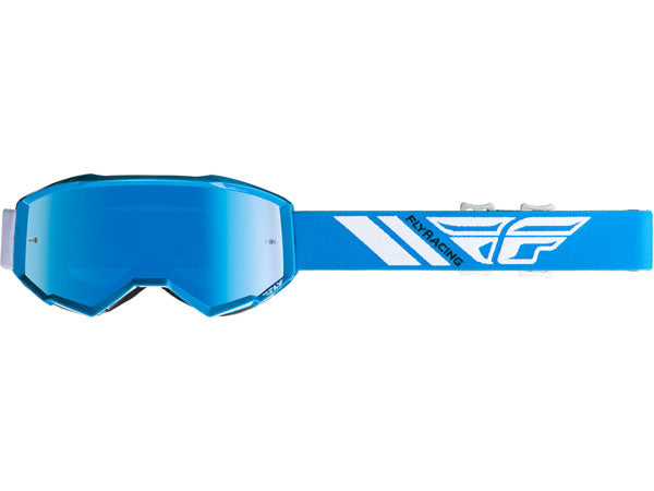 Fly Racing 2019 Youth Zone Goggles-Sky Blue Mirror/Smoke - 1