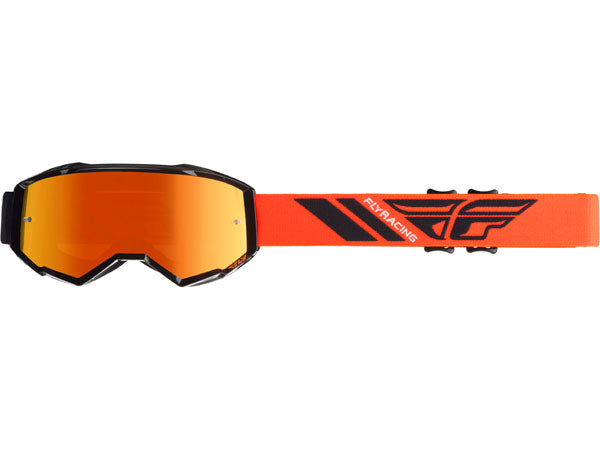 Fly Racing 2019 Zone Goggles-Black/Orange/Orange Mirror - 1