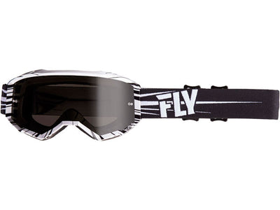 Fly Racing 2019 Zone Goggles-Black/White/Dark Smoke