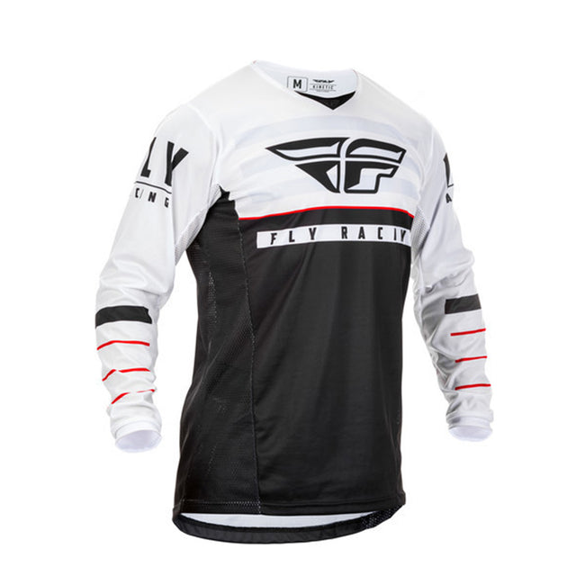 Fly Racing 2020 K120 BMX Race Jersey-Black/White/Red - 1